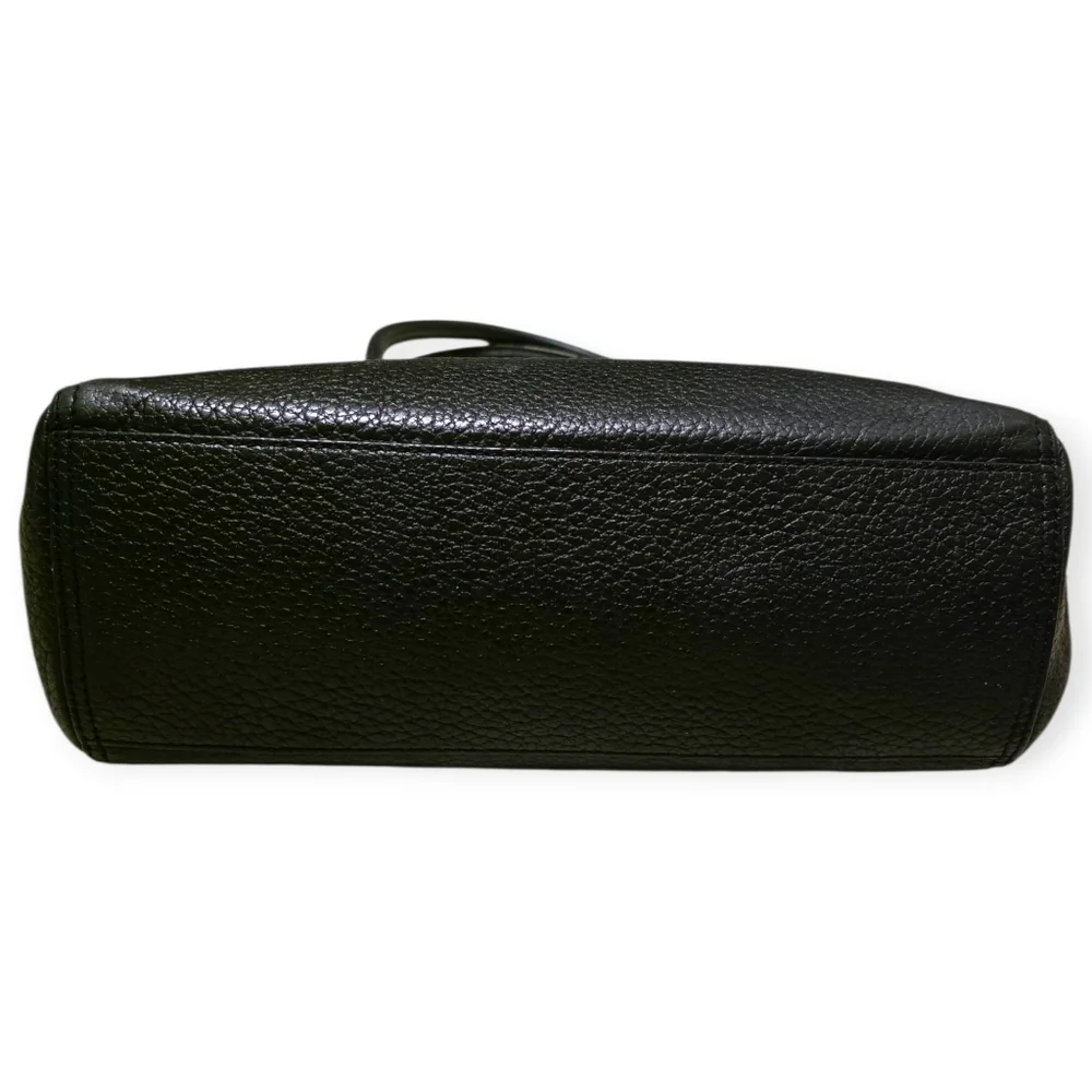 Kate Spade Black Pebbled Leather South Port Avenue Satchel Bag